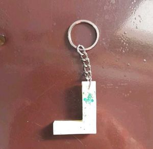 Initial 'L' Keychain
