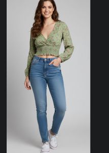 Floral Print Crop Top