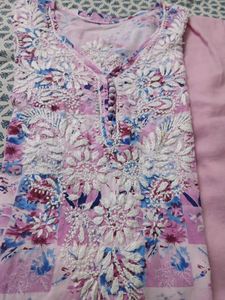 Floral Embroidered Kurta Set