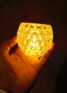 Night Lamp With Crystal Diya Type