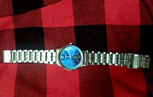 Fossil (Copy) Blue Dial Stainless Steel Watch