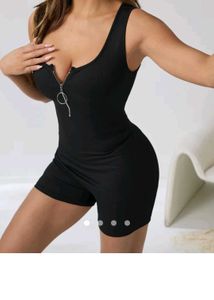 Savana Black Romper Playsuit