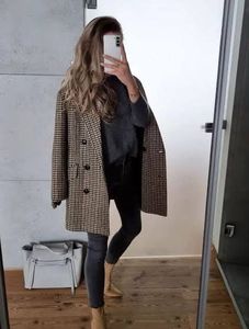 Bershka Plaided Blazer Dress