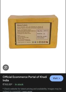 pack of 3 Khadi Honey Lemon Soap