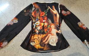 Vintage Child Detail Mesh Top