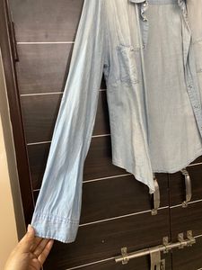 Breakers Soft Denim Shirt…Ice Blue Colour…designer