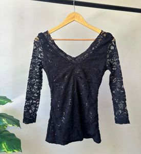 SALE! Price Drop On Lace Net Top