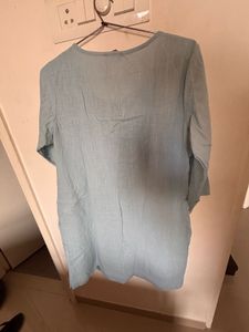 Casual Blue Cotton Kurti