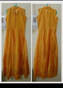 Elegant Yellow Ethnic Gown