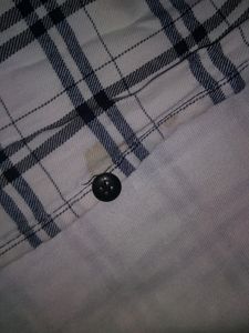 White Shirt With Black Check