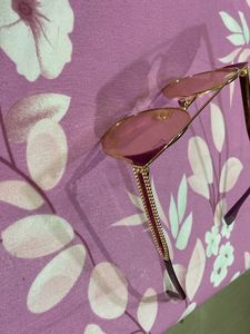 Diamond Cat Eye  pink glitter Glasses