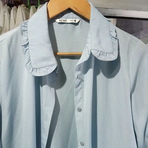 Blue Light Long Blouse