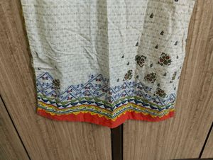 BIBA Floral Printed Cotton Kurta 🧡🧡