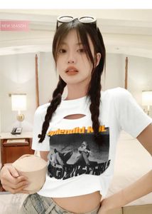 Cutout Graphic Print Tee