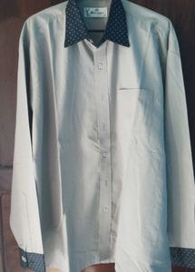 Allen Cooper Khakhi Dress Shirt