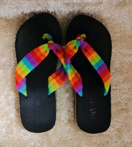Multicolored Rubber Slippers
