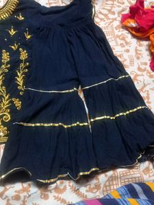 kurti plazo Set For Baby Girl