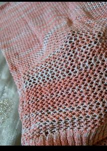 Winter Peach Knit Top