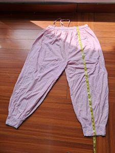 47) Vintage Pink Lace Trim 3 Piece Full Suit