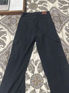 Black Cargo Jeans