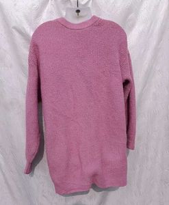 H&amp;m Pink Knit Pullover Sweater