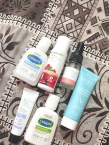 Skincare Bundle: Cetaphil, Mamaearth, Dot & Key,