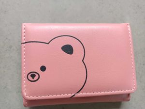 Pink Bear Wallet