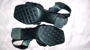 Black Strappy Flats