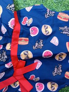 Cute Girls&#39; Printed Dress