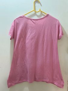 NUON Top Pink Half Sleeves