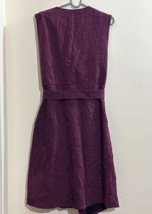 Stylish Purple Sleeveless Dress