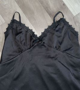 Black Satin Lingerie Set