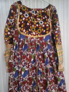 Ikkat Print Kurta Palazzo Set