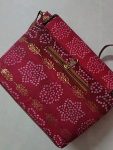 Bandhani Print Crossbody Bag
