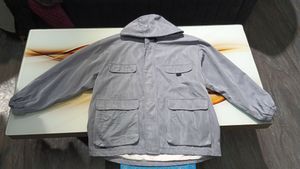 Stylish Grey Hooded Jacket
