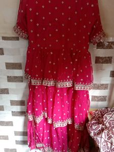 Real Mirror Work Nayra Cut Kurti