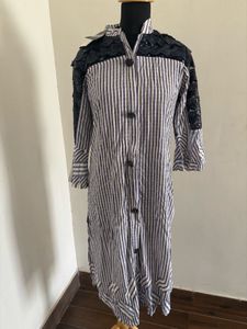 Striped Lace Kurti