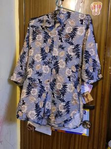 Floral Print Button-Down Coord Set