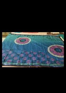 Beautiful Daily Wear Sari With Unstitch Blouse