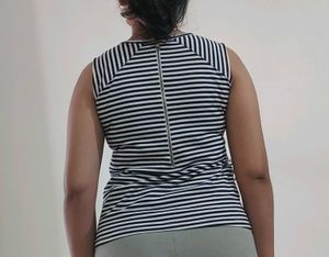 Black And White Strips Top