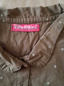 Vintage Style Brown Blouse