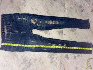 Distressed Blue Jeans