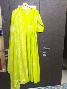 Lime Green Kurta Set