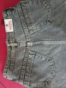 Gray Wide Leg Jeans