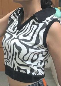 Zebra Print Crop Top