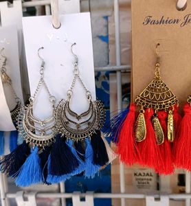 Thread Earrings Combo Of 5