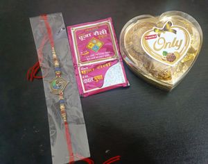 Rakshabandhan Special Offer 🫴 in 1 Box Rakhi Tika With Heart Chocolate 🍫 gift Your Sister/Brother