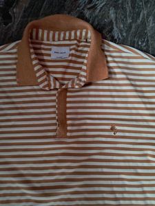 Stripped Polo Tshirt 🤍