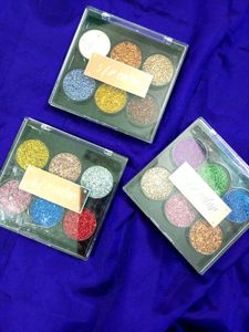PACK OF 3 GLITTER EYESHADOW PALETTES