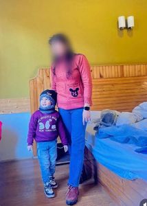 Red Knit Sweater with Detail